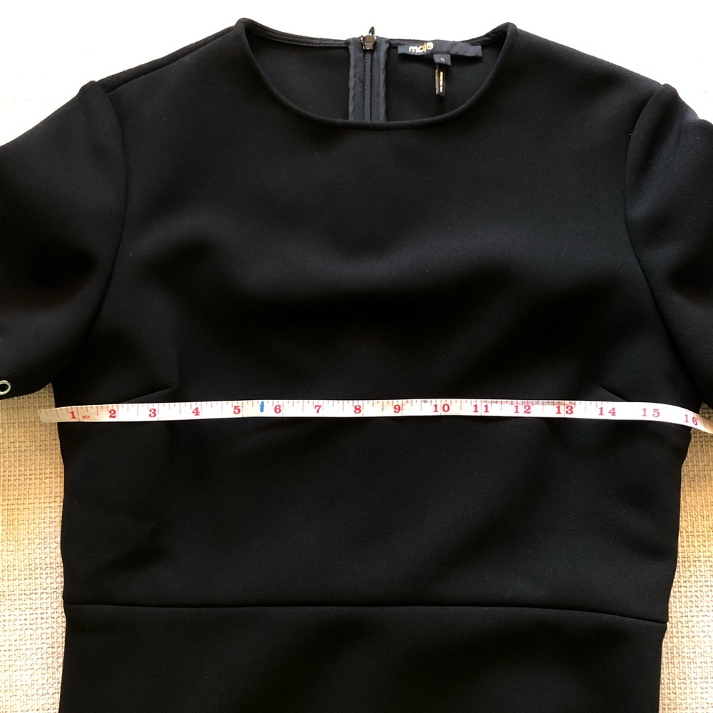 MAJE Black Dress with Piercings Neoprene - Picture 11 of 13